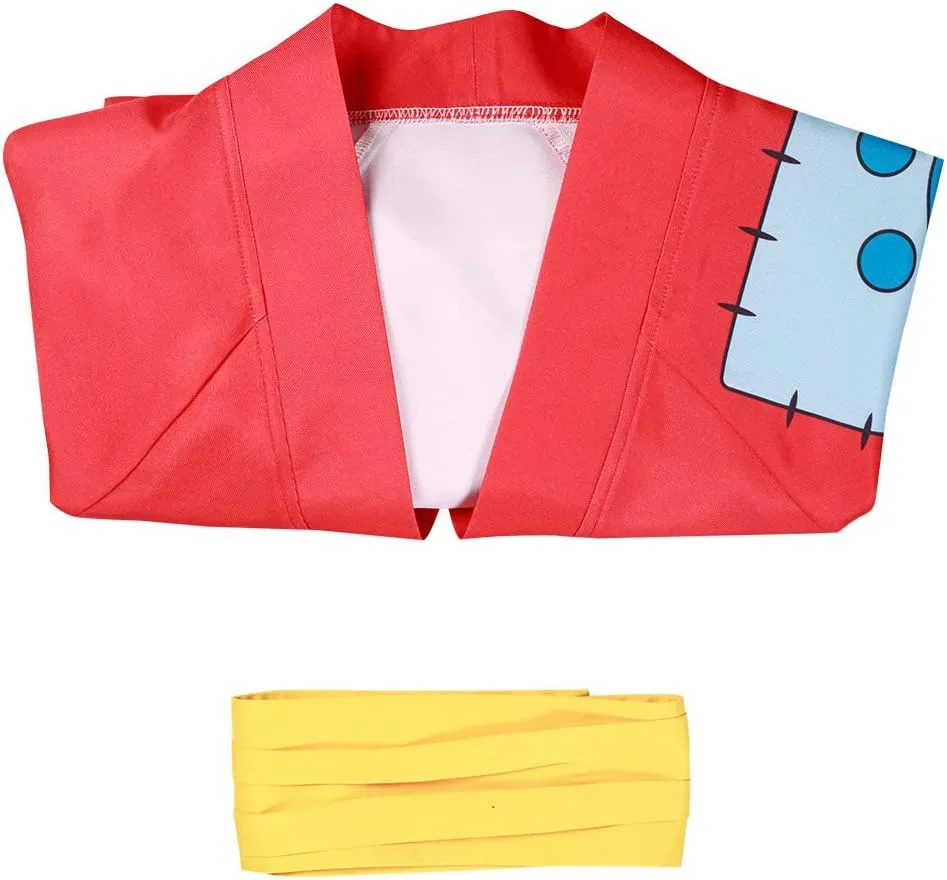 Adult Cosplay Costume Anime Kimono Printed Cloak Robe Belt Halloween Outfits for Men Anime Fans Lovers