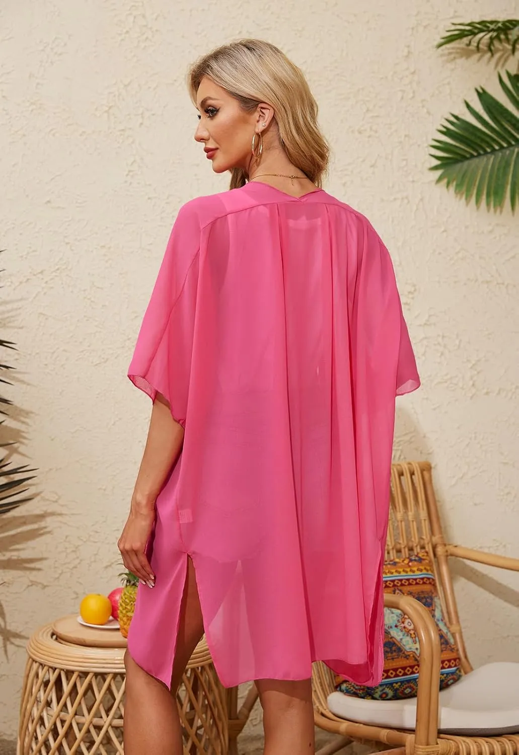 Alaster Queen Women's Kimono Cardigan Summer Swimsuit Casual Beach Long Swimwear Loose Coverups for Women