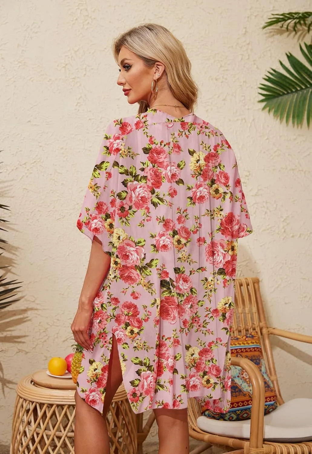 Alaster Queen Women's Kimono Cardigan Summer Swimsuit Casual Beach Long Swimwear Loose Coverups for Women
