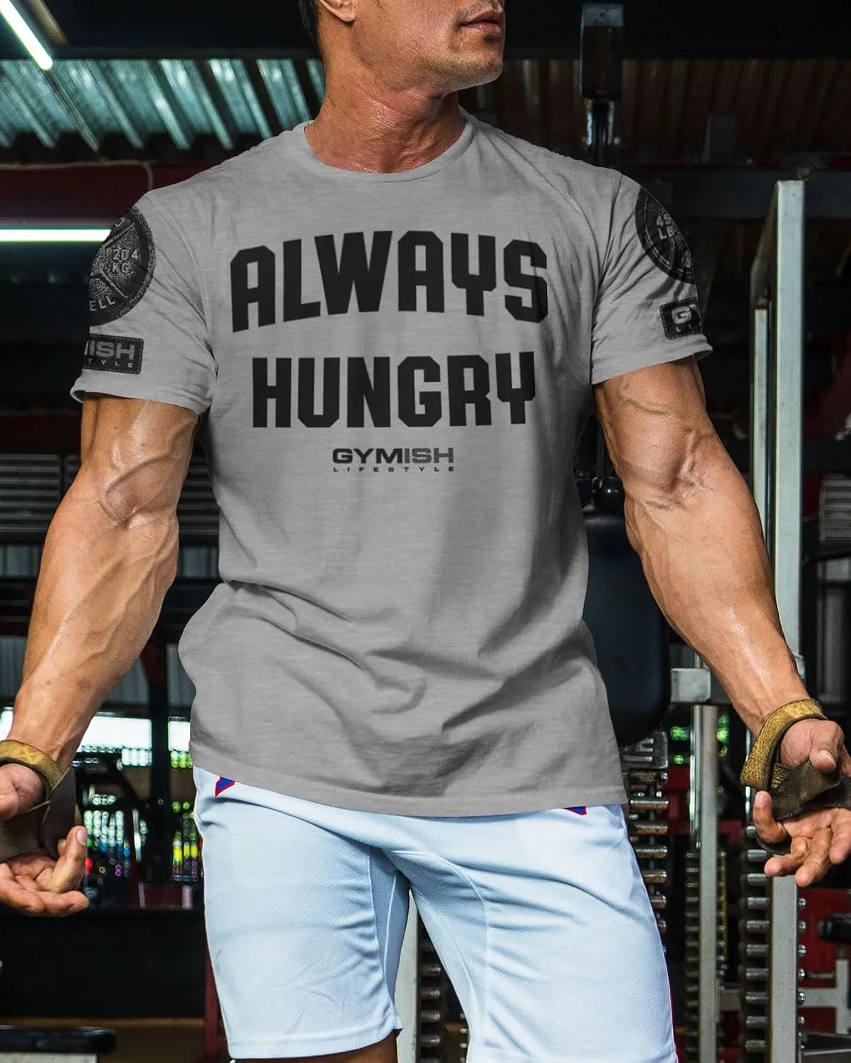 Always Hungry Gym Shirt for Men Funny Lifting T-Shirt