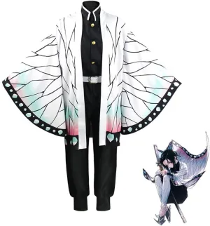 Anime Kochou Shinobu Cosplay kimono Set Butterfly Shinobu Uniform Adult Women Robe Cloak Halloween Easter Costume