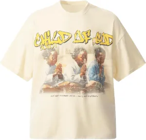 Arnodefrance Saint Graphic Printing Tshirt Vintage Oversize Tee Shirt Cotton Short Sleeve Shirt