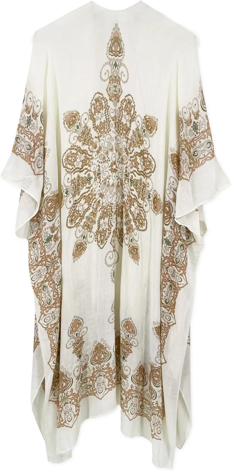 Beautiful Nomad Women's Kimono Swimsuit Coverups Beach Floral Casual Cardigan Bathing Suit Cover Up for Summer Swimwear
