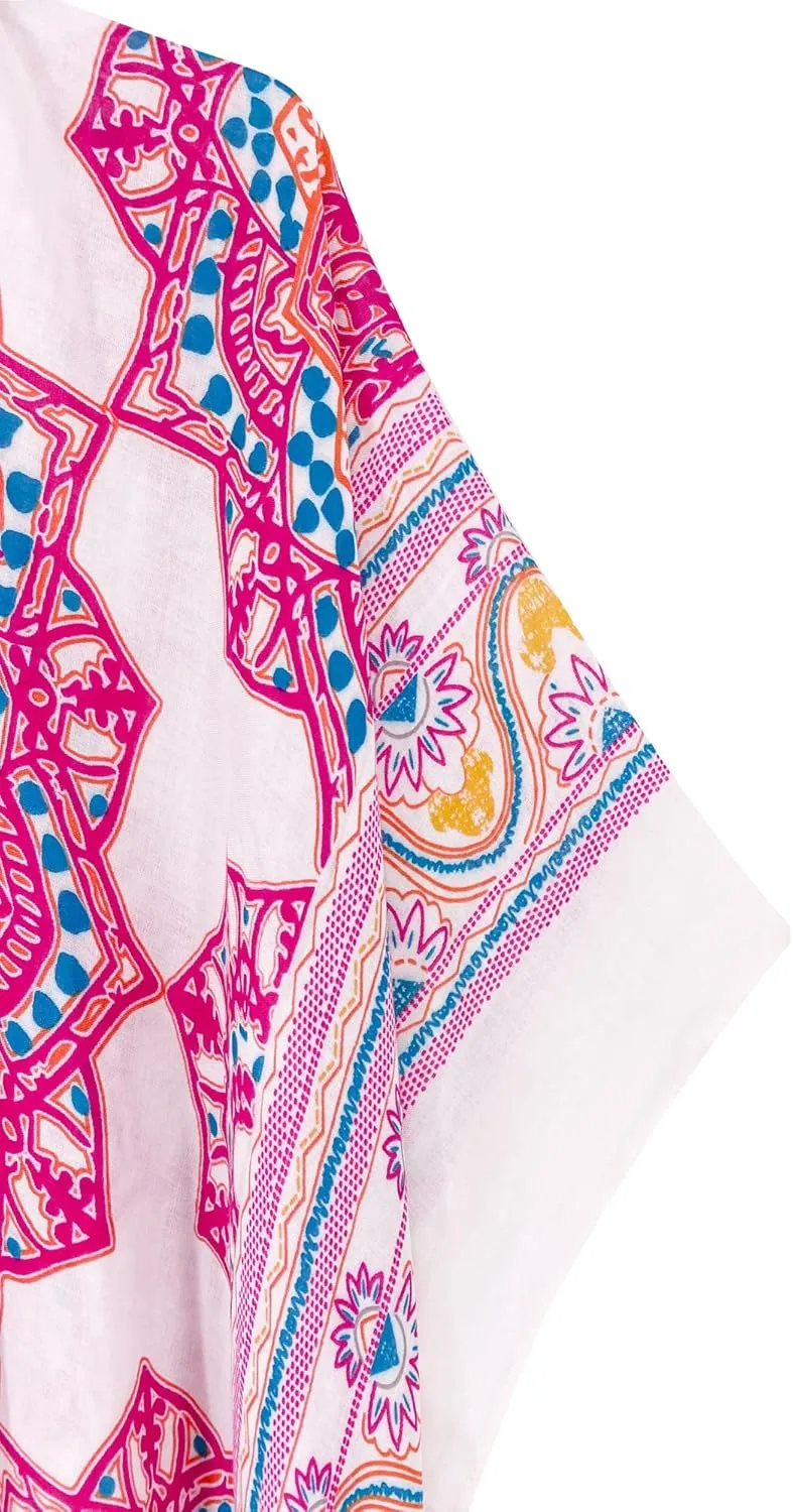 Beautiful Nomad Women's Kimono Swimsuit Coverups Beach Floral Casual Cardigan Bathing Suit Cover Up for Summer Swimwear