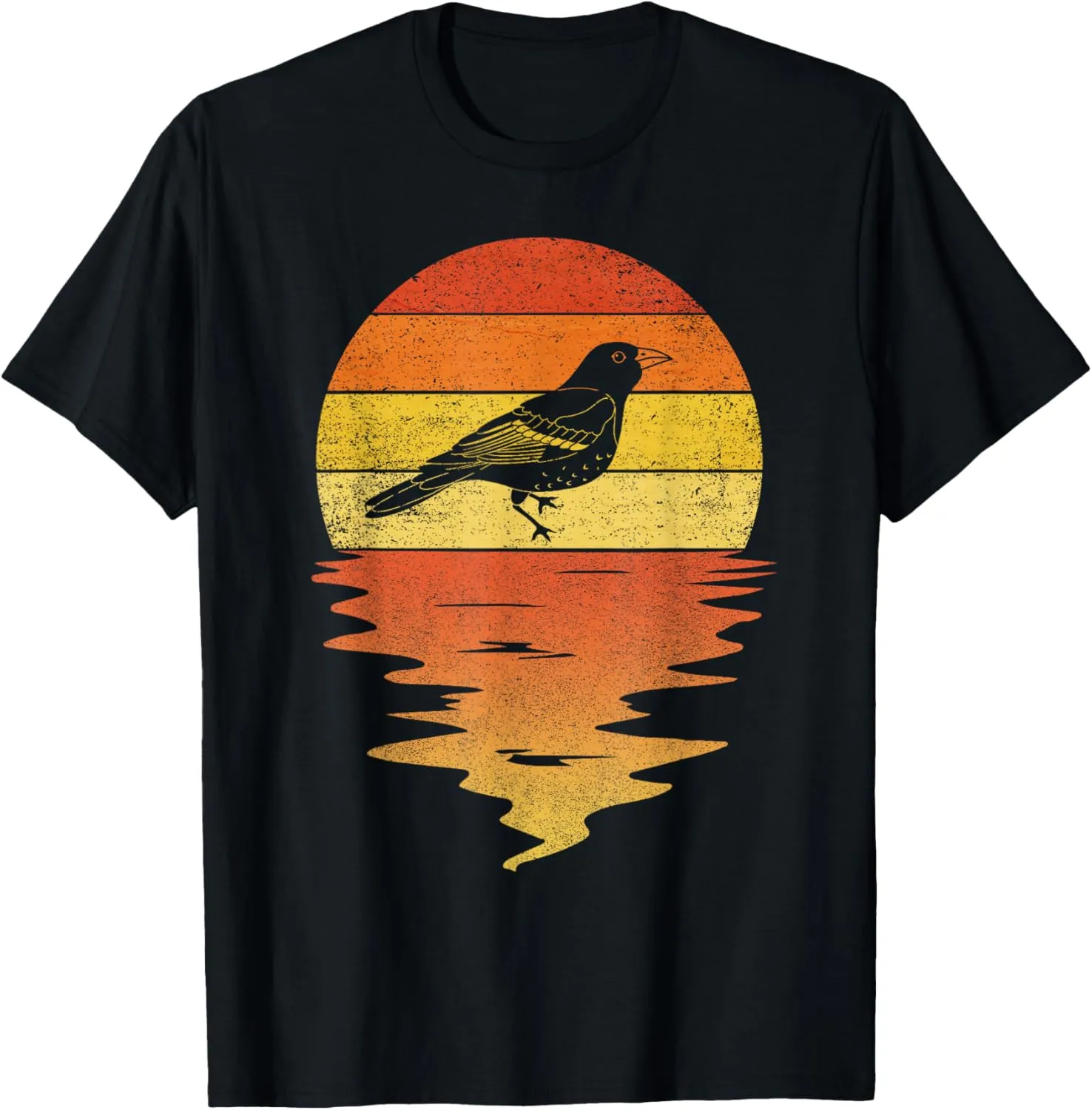 bird oriole shirt retro sunset vintage oriole birds T-Shirt