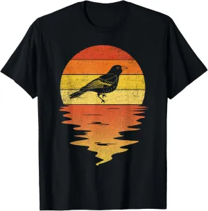 bird oriole shirt retro sunset vintage oriole birds T-Shirt
