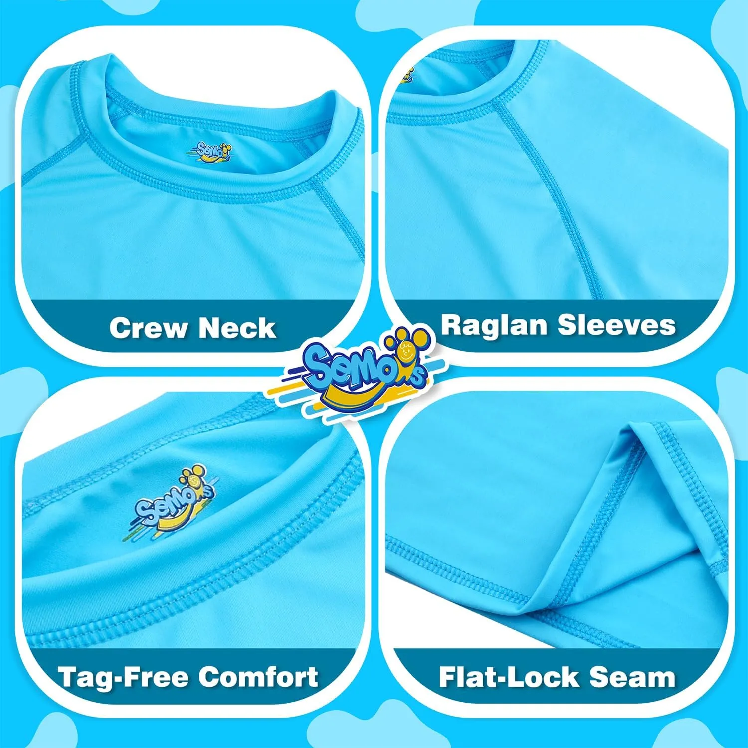 Boys Rash Guard Swim Shirt Short Sleeve Swimwear Toddler Kids Youth Rashguard Water Shirt UPF  50 Quick Dry Shirt