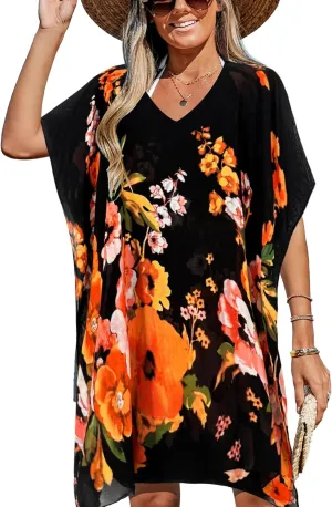 Breezy Lane Women's Beach Cover Up Swimsuit Coverups Bathing Suit Cover Ups for Vacation Summer Resort Wear