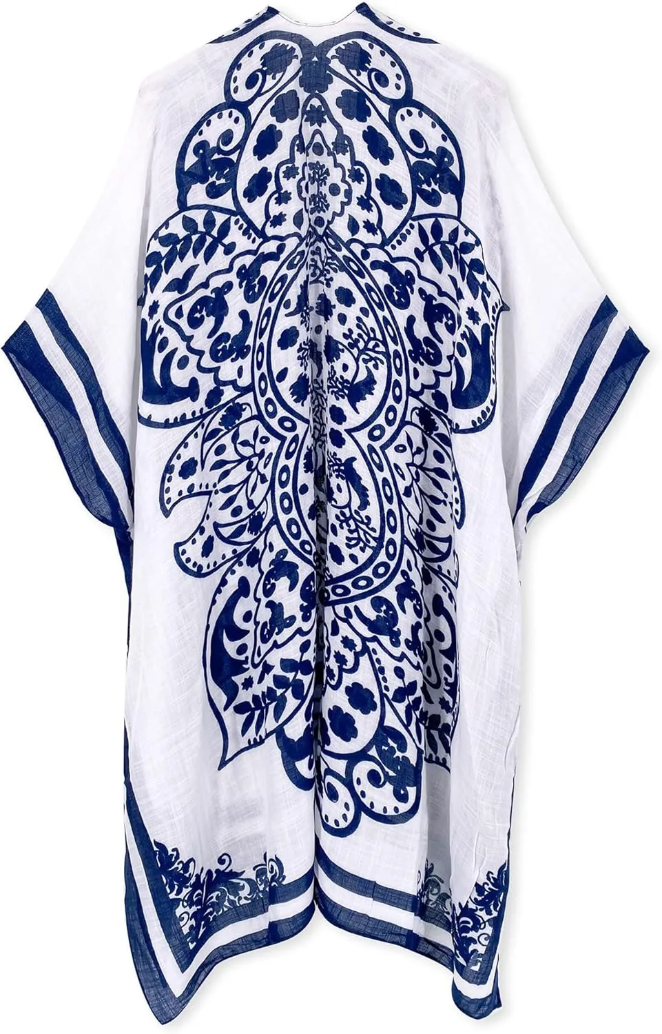 Breezy Lane Women's Kimono Cardigan Summer Swimsuit Coverups Beach Cover Up with Floral Print for Vacation