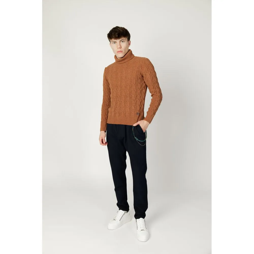 Brown Synthetic Sweater