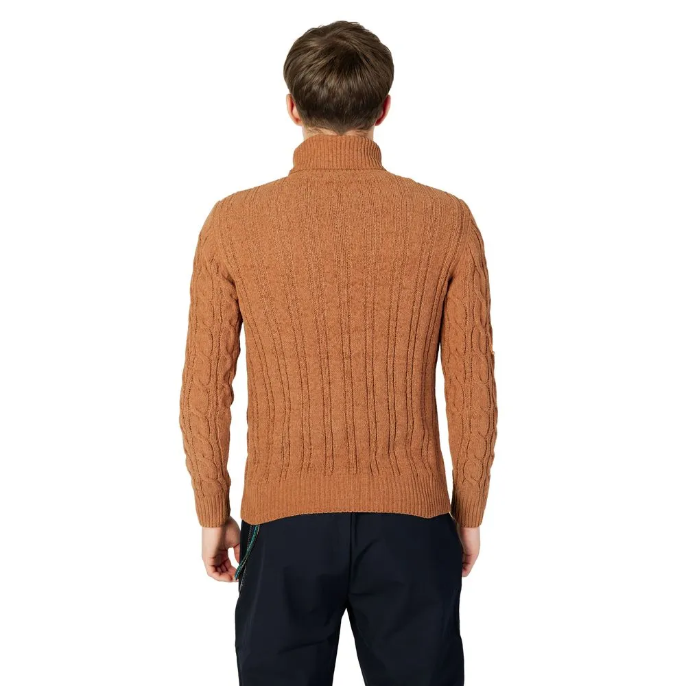 Brown Synthetic Sweater