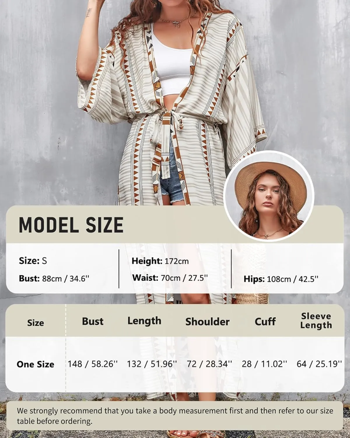 Bsubseach Women's Kimono Swimsuit Cover Up Summer Beach Coverups 2025 Bathing Suit Casual Loose Cardigans for Swimwear