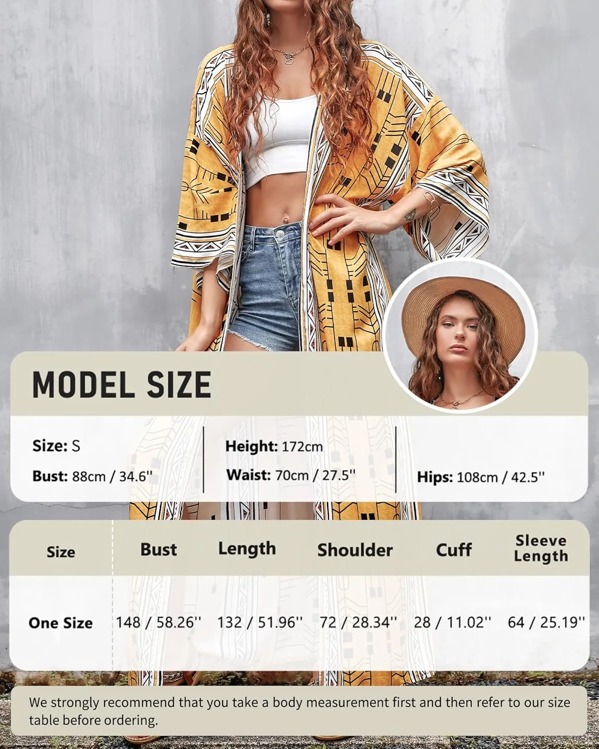 Bsubseach Women's Kimono Swimsuit Cover Up Summer Beach Coverups 2025 Bathing Suit Casual Loose Cardigans for Swimwear