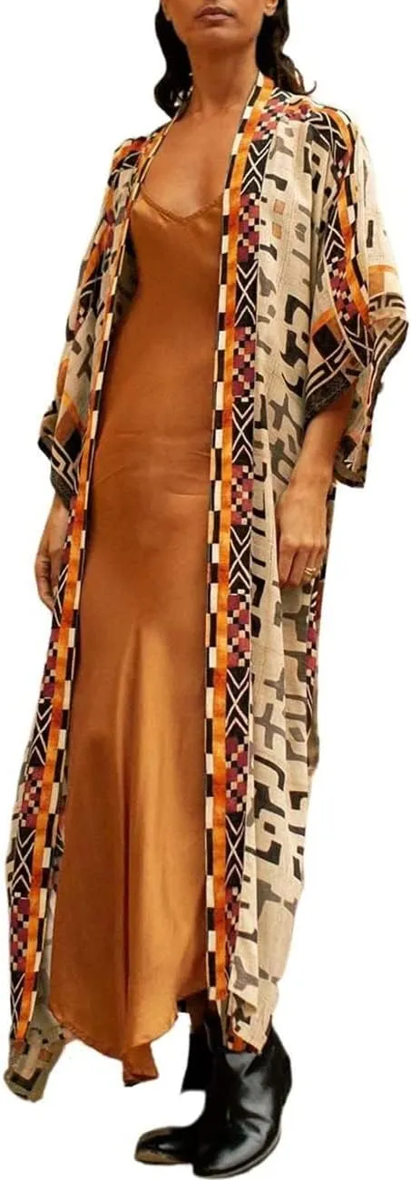 Bsubseach Women's Kimono Swimsuit Cover Up Summer Beach Coverups 2025 Bathing Suit Casual Loose Cardigans for Swimwear