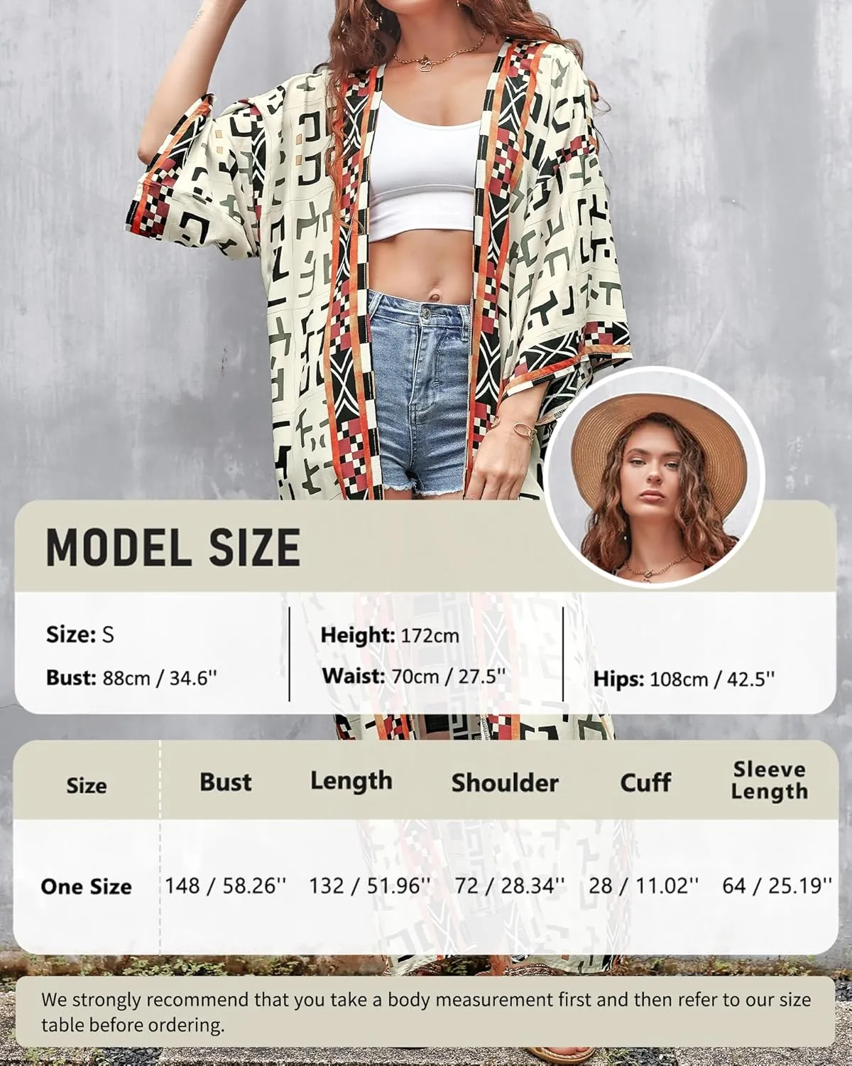 Bsubseach Women's Kimono Swimsuit Cover Up Summer Beach Coverups 2025 Bathing Suit Casual Loose Cardigans for Swimwear