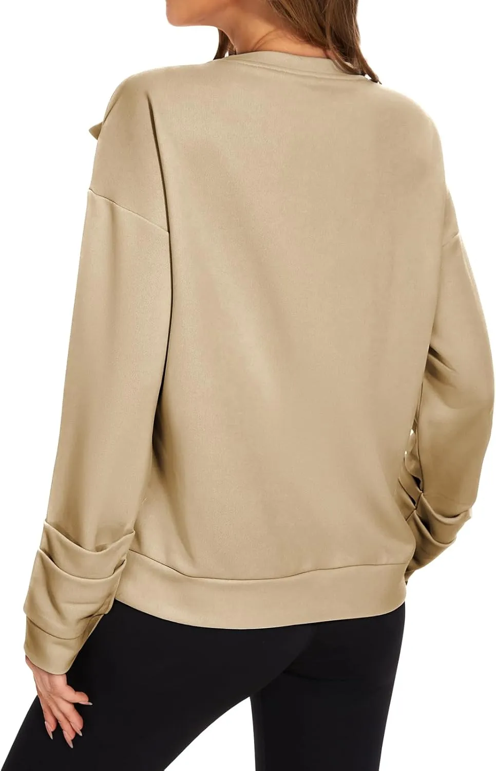 Cakulo 2024 Oversized Sweatshirts For Women Loose Fit Fall Fashion Crewneck Long Sleeve Casual Cute Bow Tunic Tops