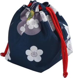 CAMDOM Japanese Drawstring Bag Kimono Handbag Blossom Sakura Bag Vintage Jewelry Coin Purse Gift Bag