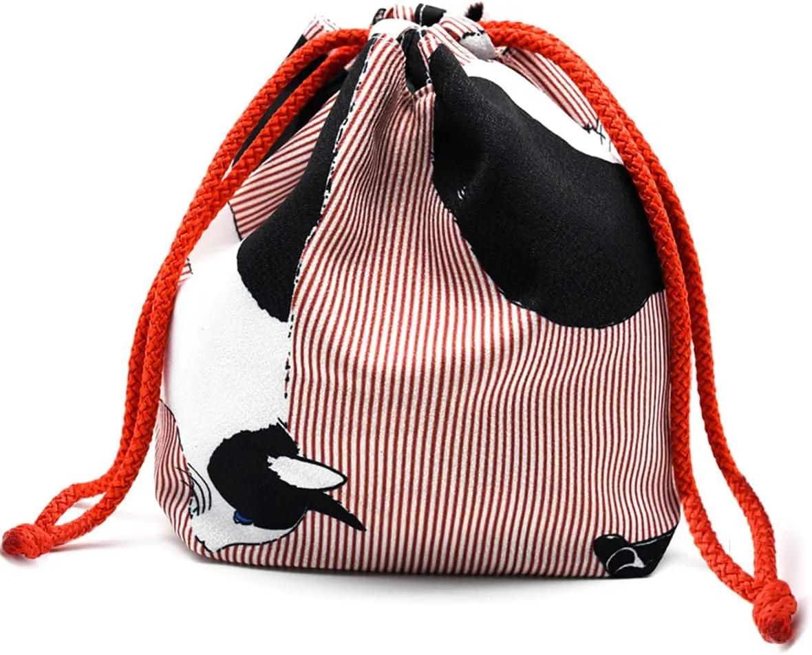 CAMDOM Japanese Drawstring Bag Kimono Handbag Blossom Sakura Bag Vintage Jewelry Coin Purse Gift Bag