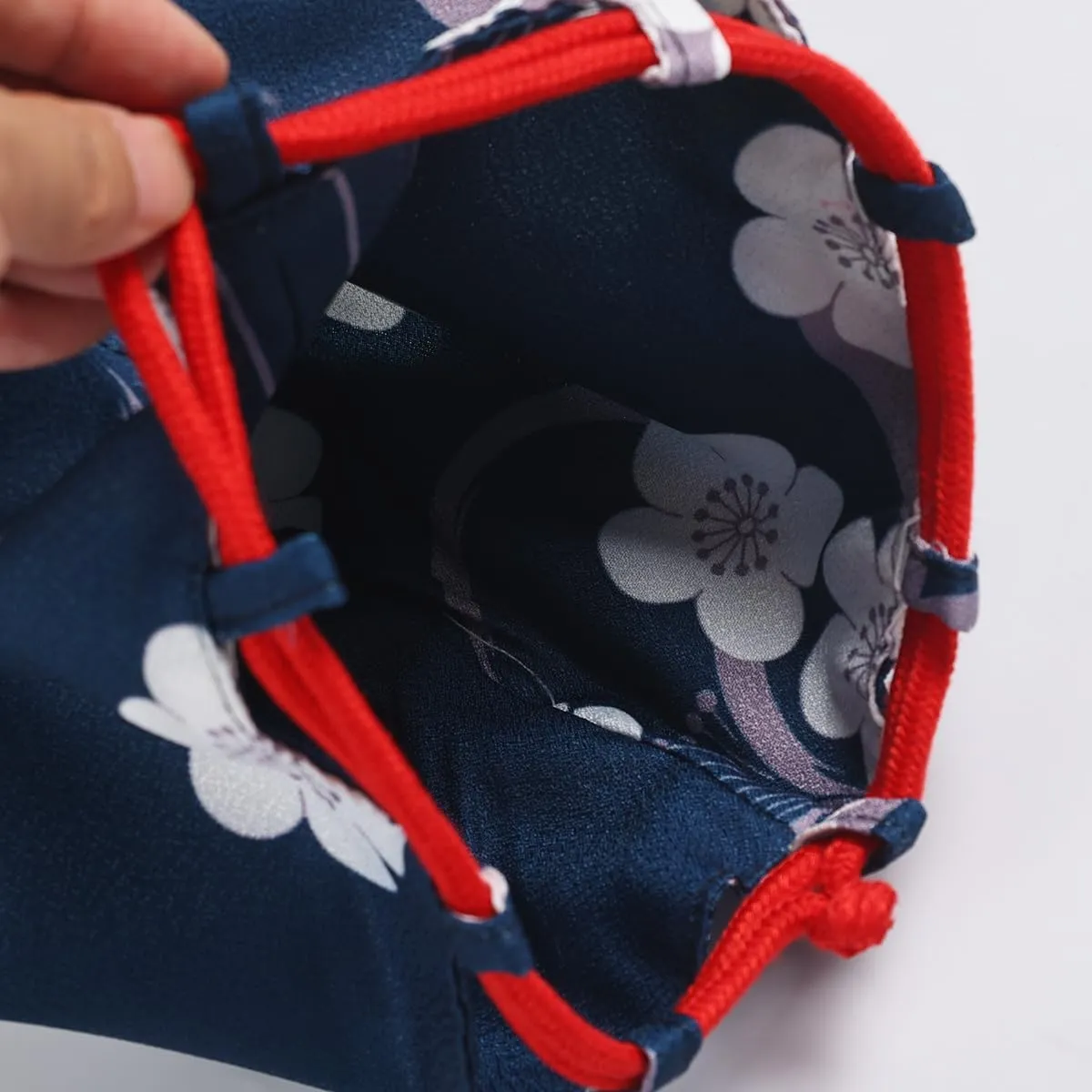 CAMDOM Japanese Drawstring Bag Kimono Handbag Blossom Sakura Bag Vintage Jewelry Coin Purse Gift Bag