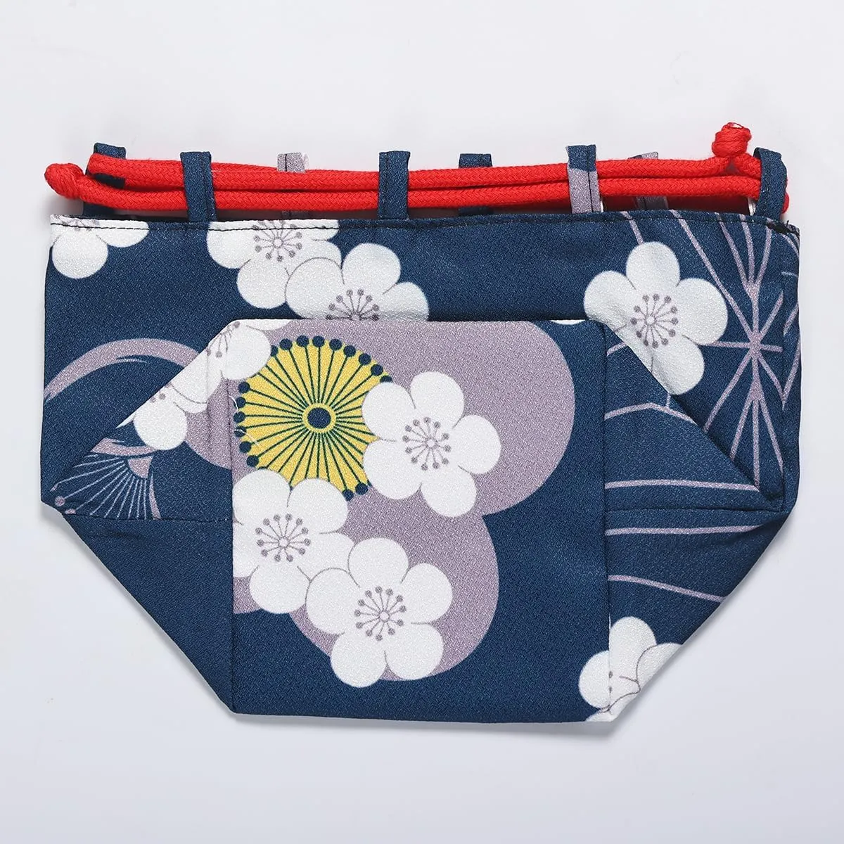 CAMDOM Japanese Drawstring Bag Kimono Handbag Blossom Sakura Bag Vintage Jewelry Coin Purse Gift Bag