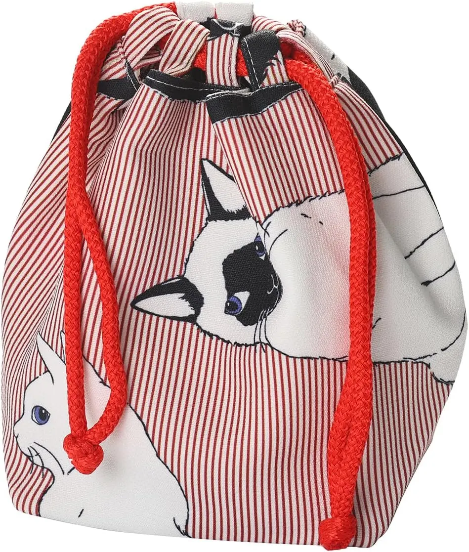 CAMDOM Japanese Drawstring Bag Kimono Handbag Blossom Sakura Bag Vintage Jewelry Coin Purse Gift Bag