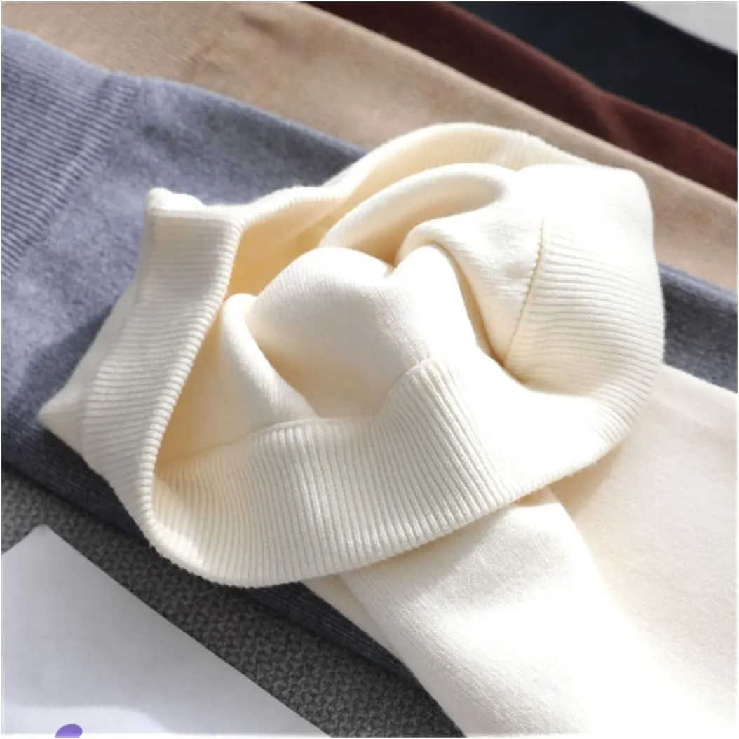 Casual Long Bodycon Thick Sweater Midi Skirt, Autumn Winter Split Back Warm Mid-Length Slim Knit Skirt