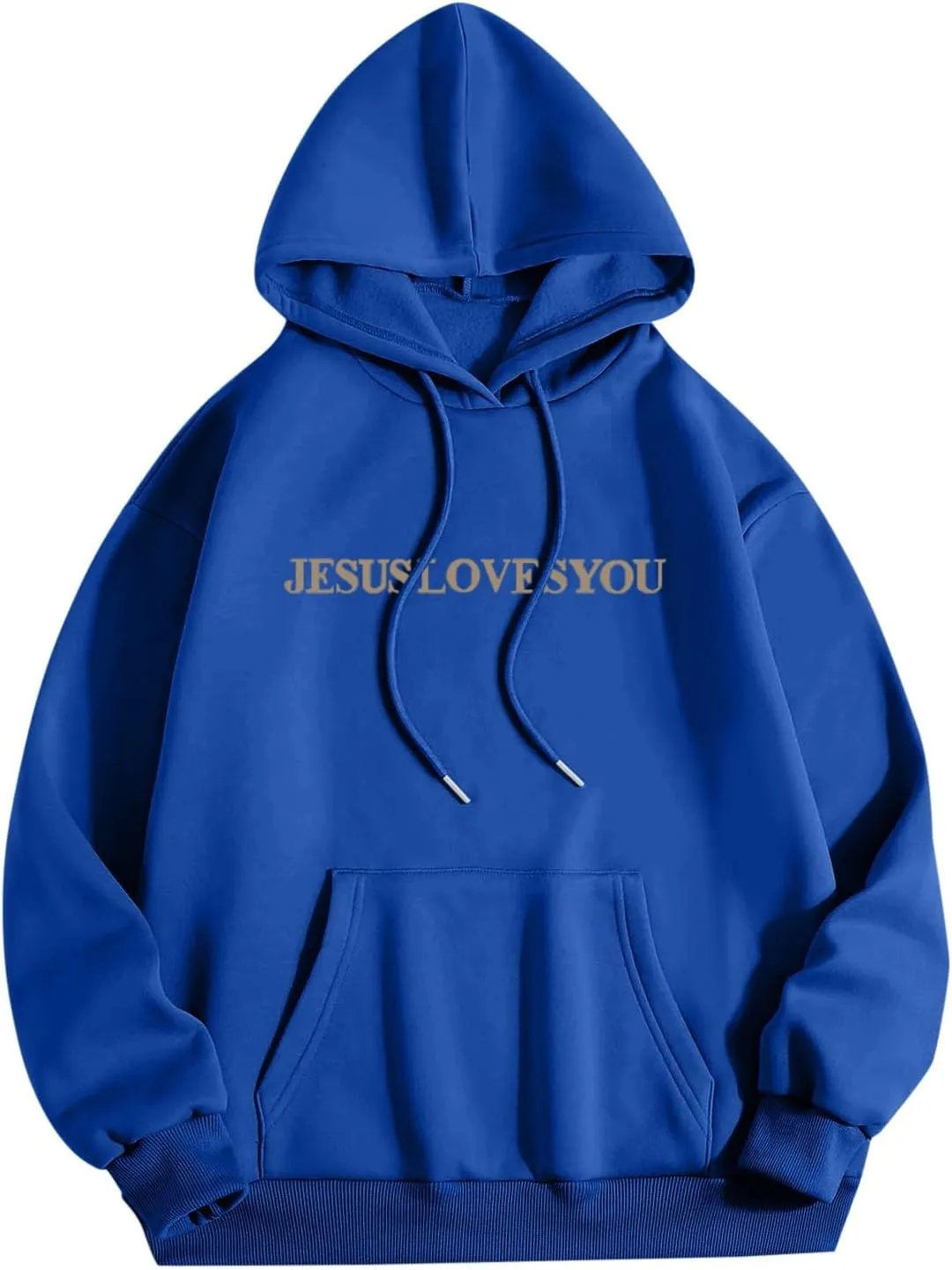 Christian Sweatshirt Women Jesus Loves You Hoodie Oversized Jesus Faith Pullover Inspirational Long Sleeve Tops