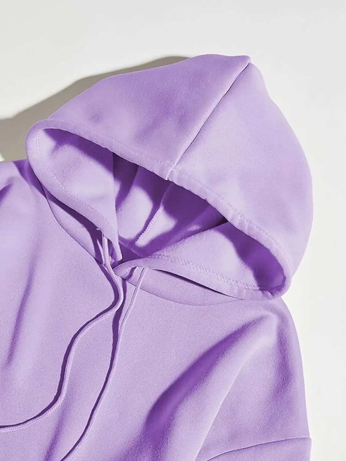 Cioatin Womens Y2K Slogan Letter Graphic Oversized Aesthetic Hoodie Drop Shoulder Fleece Hooded Sweatshirt Pullover