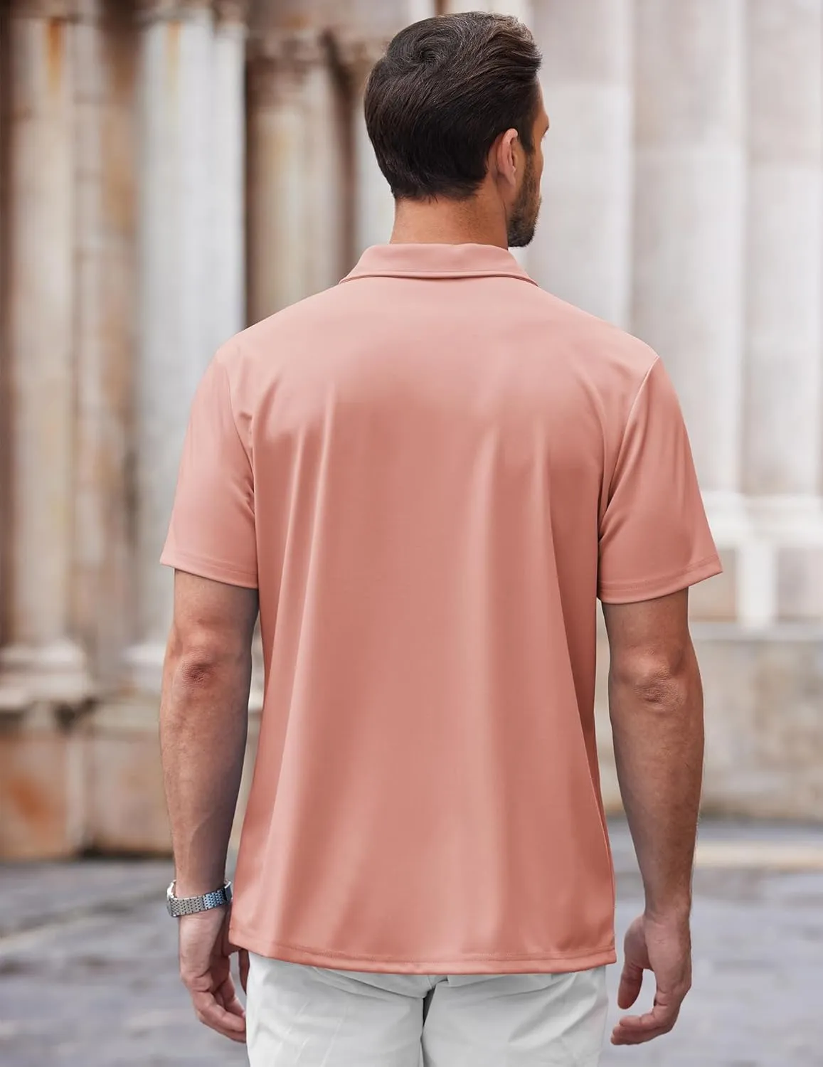 COOFANDY Mens Casual Button Down Shirt Short Sleeve Wrinkle Free Shirts Summer Shirt