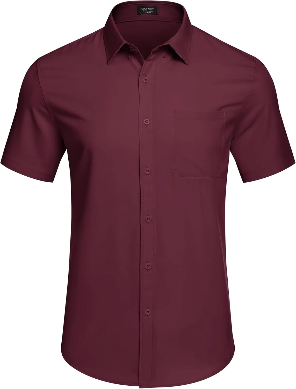 COOFANDY Mens Casual Dress Shirt Short Sleeve Wrinkle Free Dress Shirt Business Casual Shirts