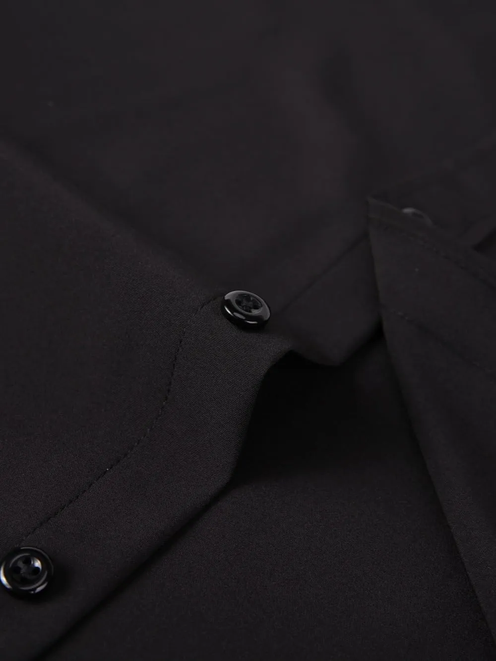 corfty Men Long Sleeve Dress Shirt - Regular Fit Stretch Free-Wrinkle Casual Button Down Shirt