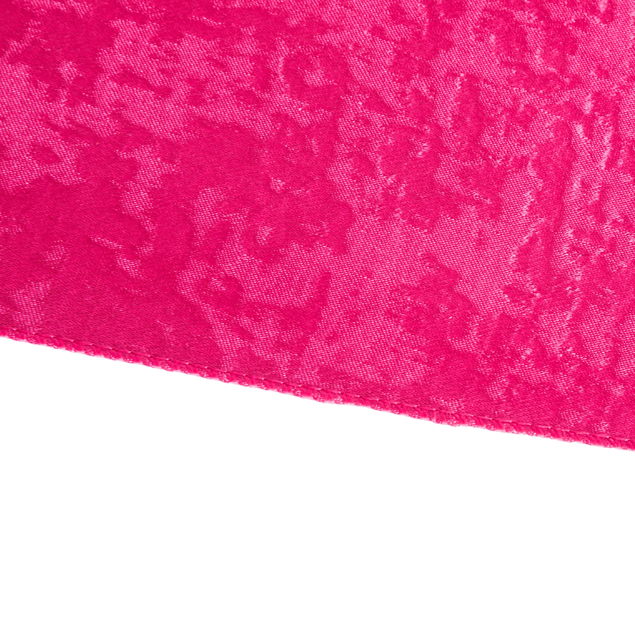 Crinkle Shimmer Table Runner - Fuchsia