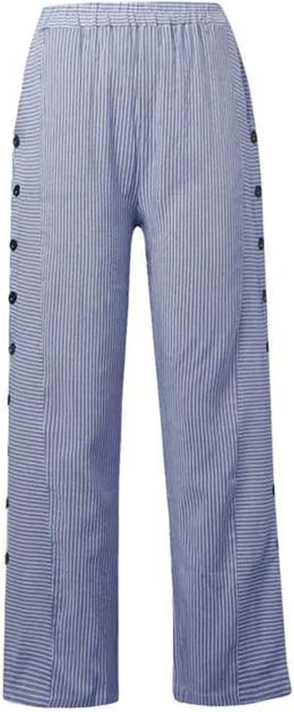 Cropped Pants For Women Elastic Waist Cotton Linen Summer Palazzo Pant Flowy Wide Leg Boho Long Trouser with Pocket
