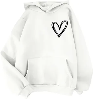 Cute Hoodie for Teen Girls Women Long Sleeve Sweatshirts Fall Outfits 2024 Oversized Hoodies Casual Top Jumper