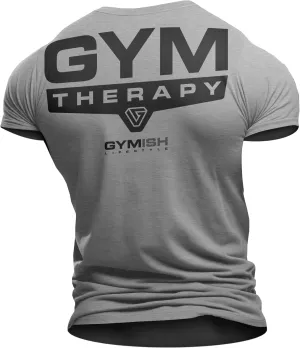 Gym Therapy Back Workout Motivational Lifting T-Shirt for Men Funny Gym Shirt