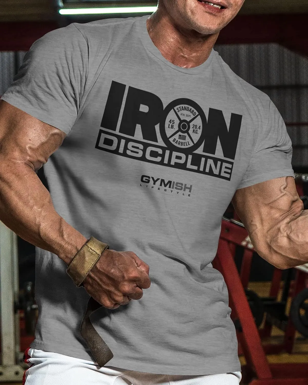 Gymish Lifestyle Iron Discipline Gym Workout Shirt for Men Motivational T-Shirt