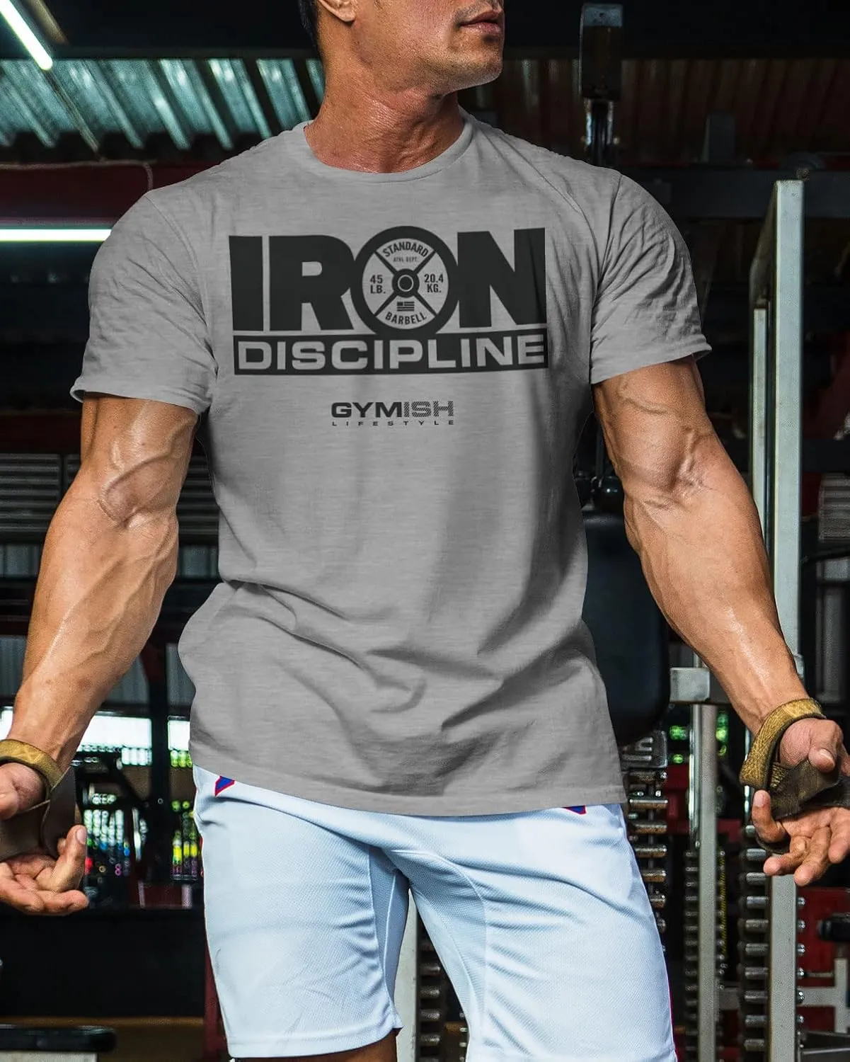 Gymish Lifestyle Iron Discipline Gym Workout Shirt for Men Motivational T-Shirt