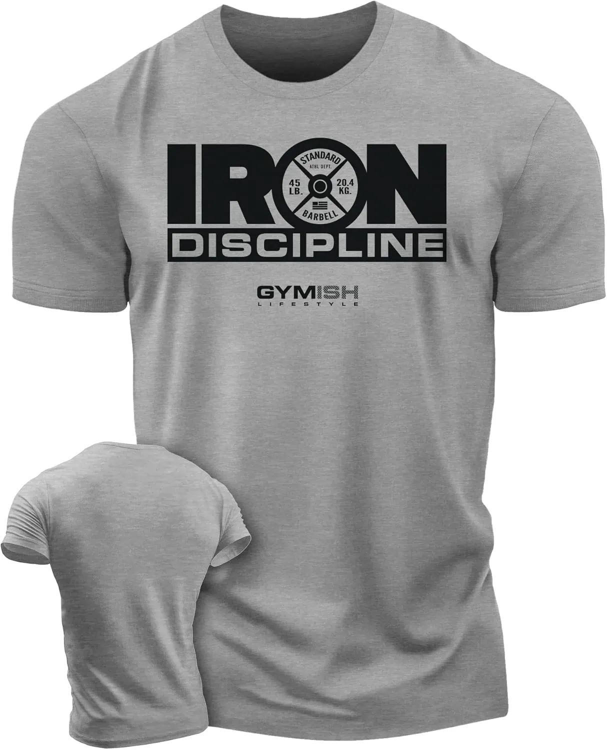 Gymish Lifestyle Iron Discipline Gym Workout Shirt for Men Motivational T-Shirt