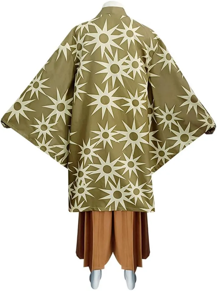 Haganezuka Hotaru Cosplay Anime Demon Kimono Cloak Costume Mask Outfit Men Uniform Halloween