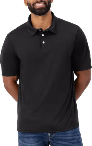 Hanes Sport Men's Polo Shirt, Men's Cool DRI Moisture-Wicking Performance Polo Shirt, Jersey Knit Performance Polo Shirt