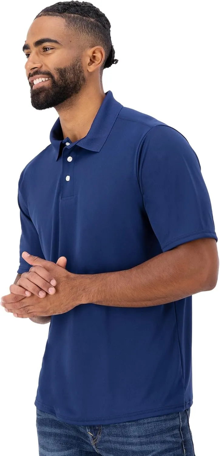 Hanes Sport Men's Polo Shirt, Men's Cool DRI Moisture-Wicking Performance Polo Shirt, Jersey Knit Performance Polo Shirt