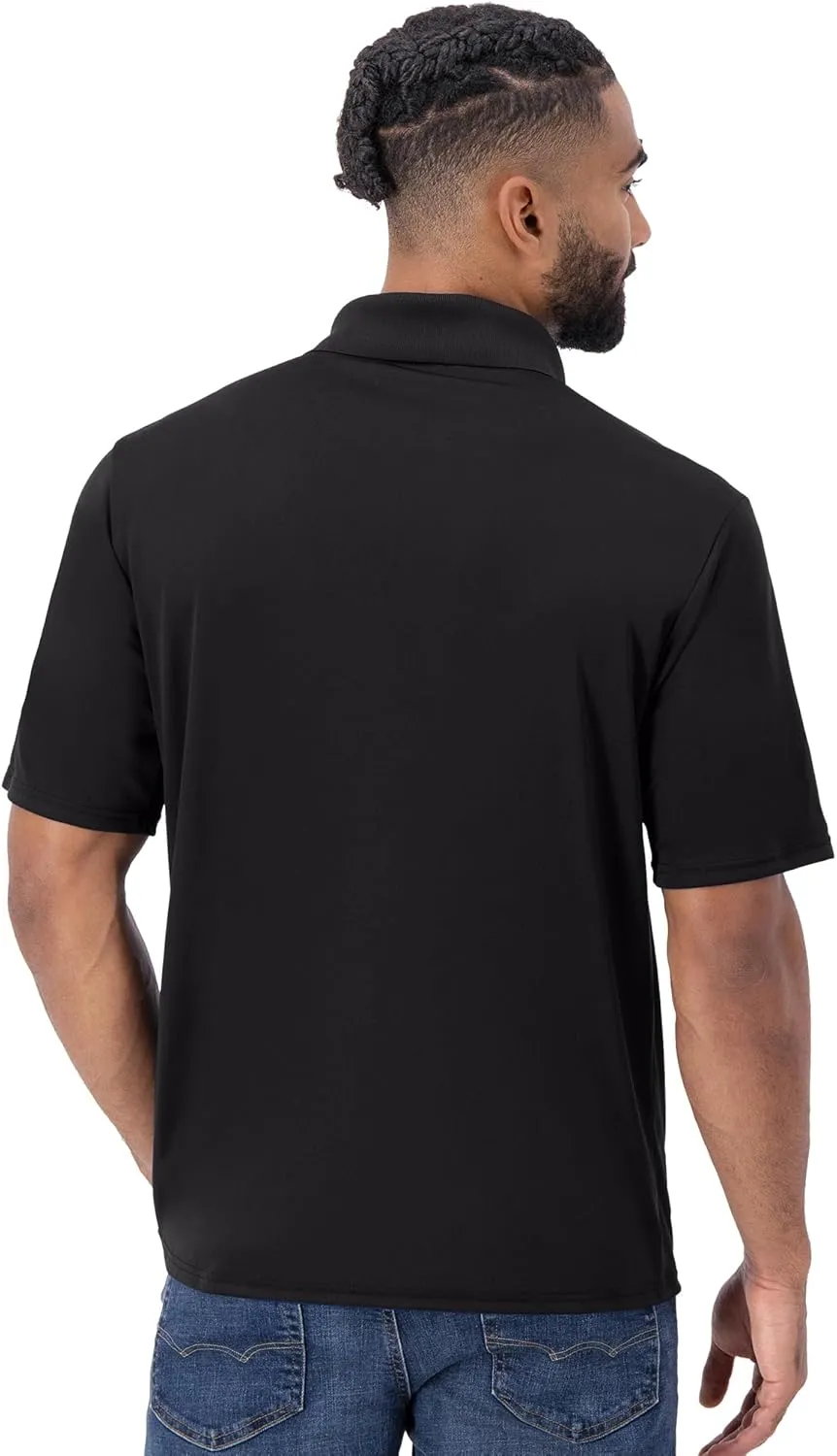 Hanes Sport Men's Polo Shirt, Men's Cool DRI Moisture-Wicking Performance Polo Shirt, Jersey Knit Performance Polo Shirt