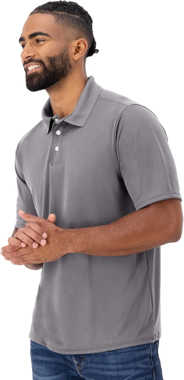 Hanes Sport Men's Polo Shirt, Men's Cool DRI Moisture-Wicking Performance Polo Shirt, Jersey Knit Performance Polo Shirt