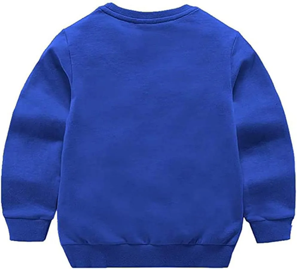 HAXICO Unisex Kids Solid Cotton Thin Pullover Sweatshirt T-Shirt Toddler Baby Crewneck Long Sleeve Tshirts Tops Blouse