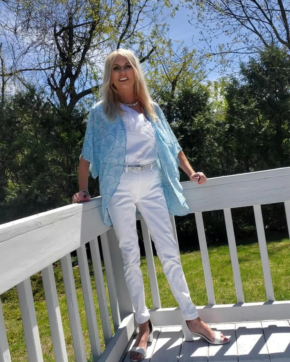 Hibluco Women's Floral Kimono Cardigan Casual Chiffon Tops Loose Beach Cover Ups