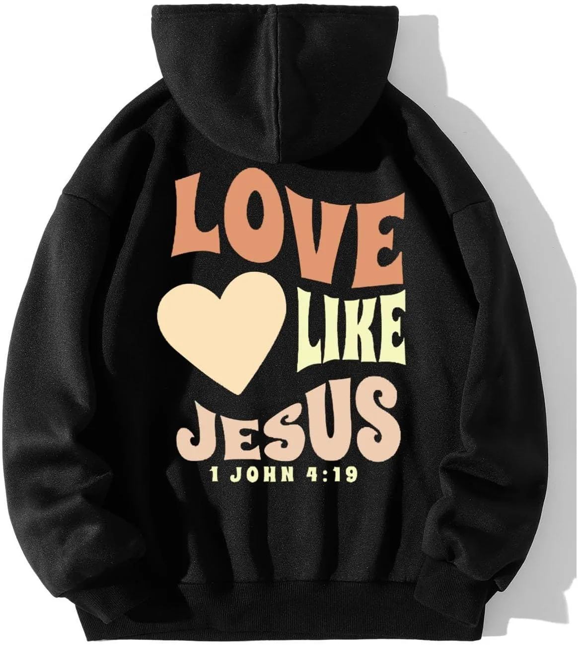 Jesus Christian Sweatshirt for Womens Jesus Loves You Religious Shirts Inspirational Long Sleeve Pullovers Tops