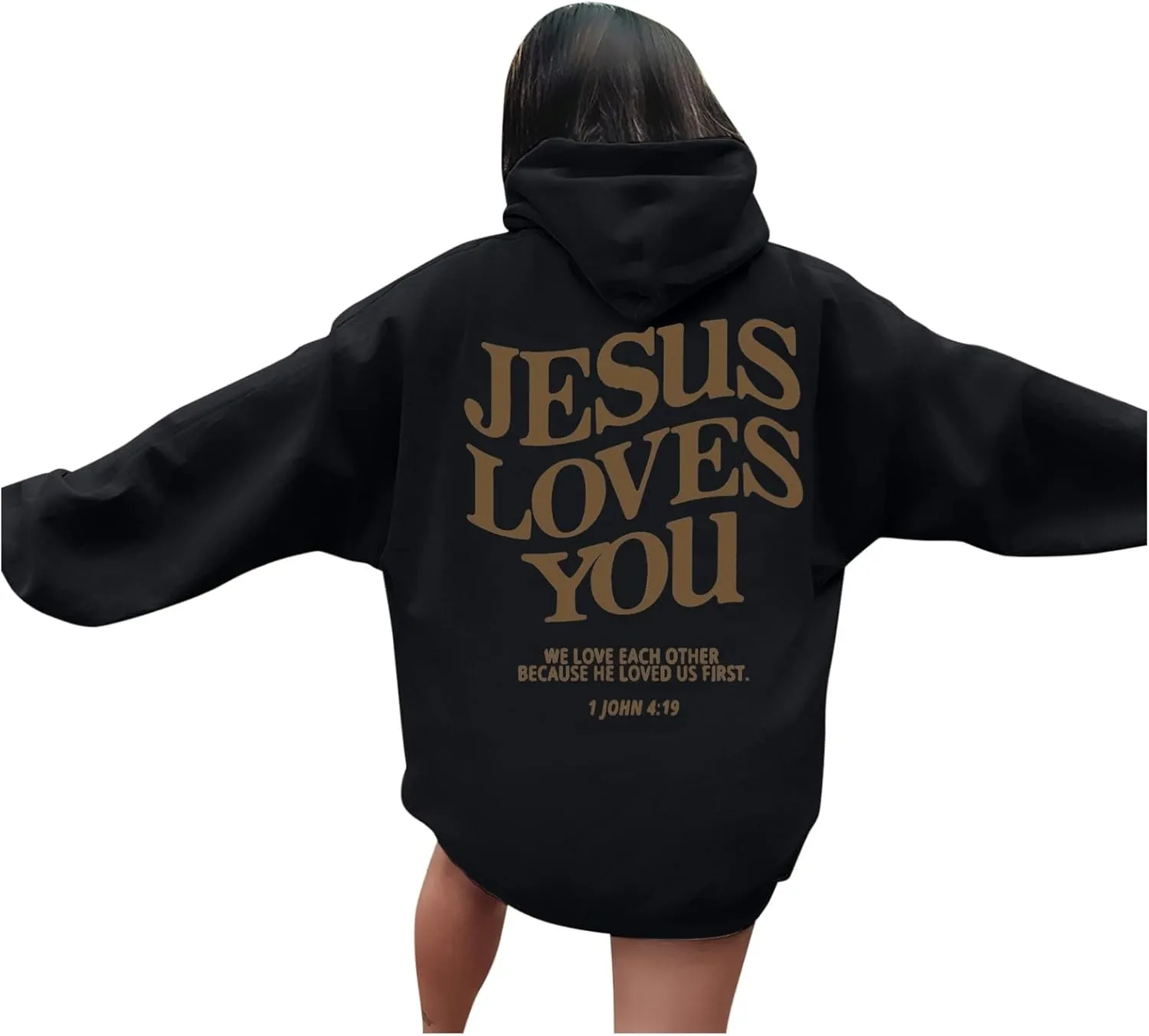 Jesus Loves You Hoodie Christian Jesus Saves Faith Sweatshirt Man Woman Pullover Tops Streetwear Gift Y2K Clothes
