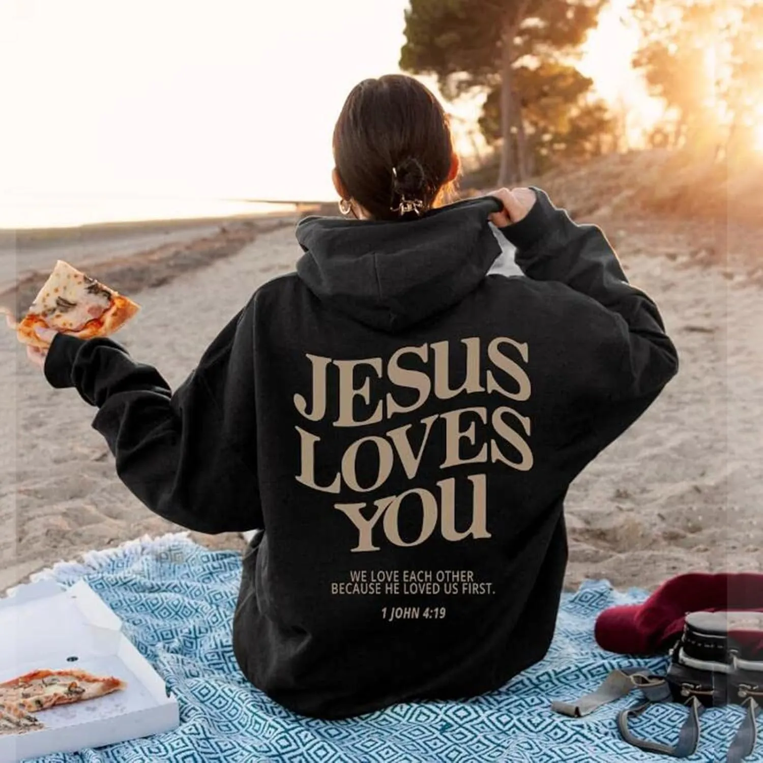 Jesus Loves You Hoodie Christian Jesus Saves Faith Sweatshirt Man Woman Pullover Tops Streetwear Gift Y2K Clothes