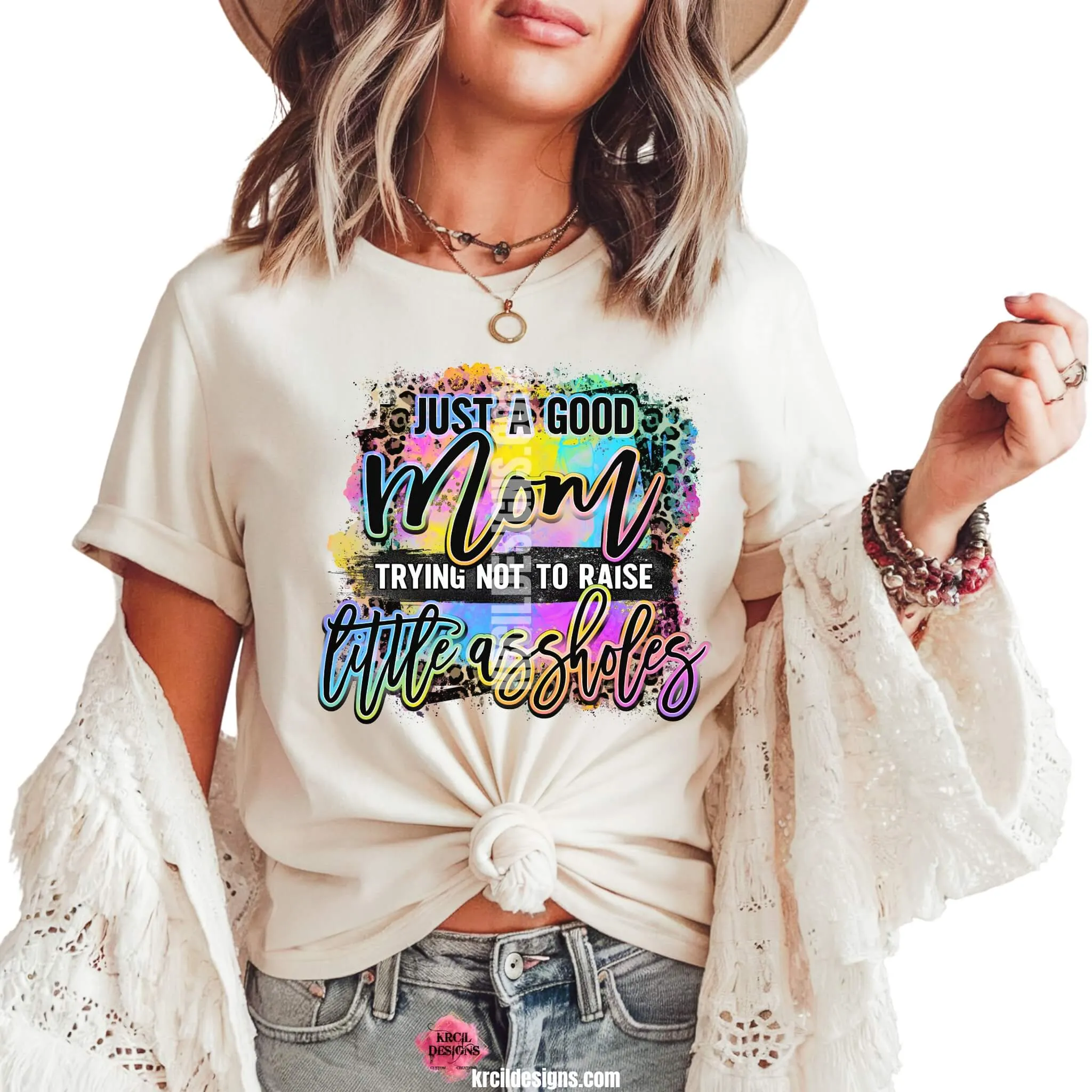 Just A Good MOM Trying Not To Raise LITTLE ASSHOLES! Sassy Mom Tumblers