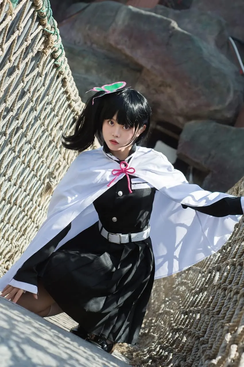 Kanao Cosplay Costume Kimono for Adult Cloak Kanao Costume Halloween Kimono Outfit Cosplay Set with Wig